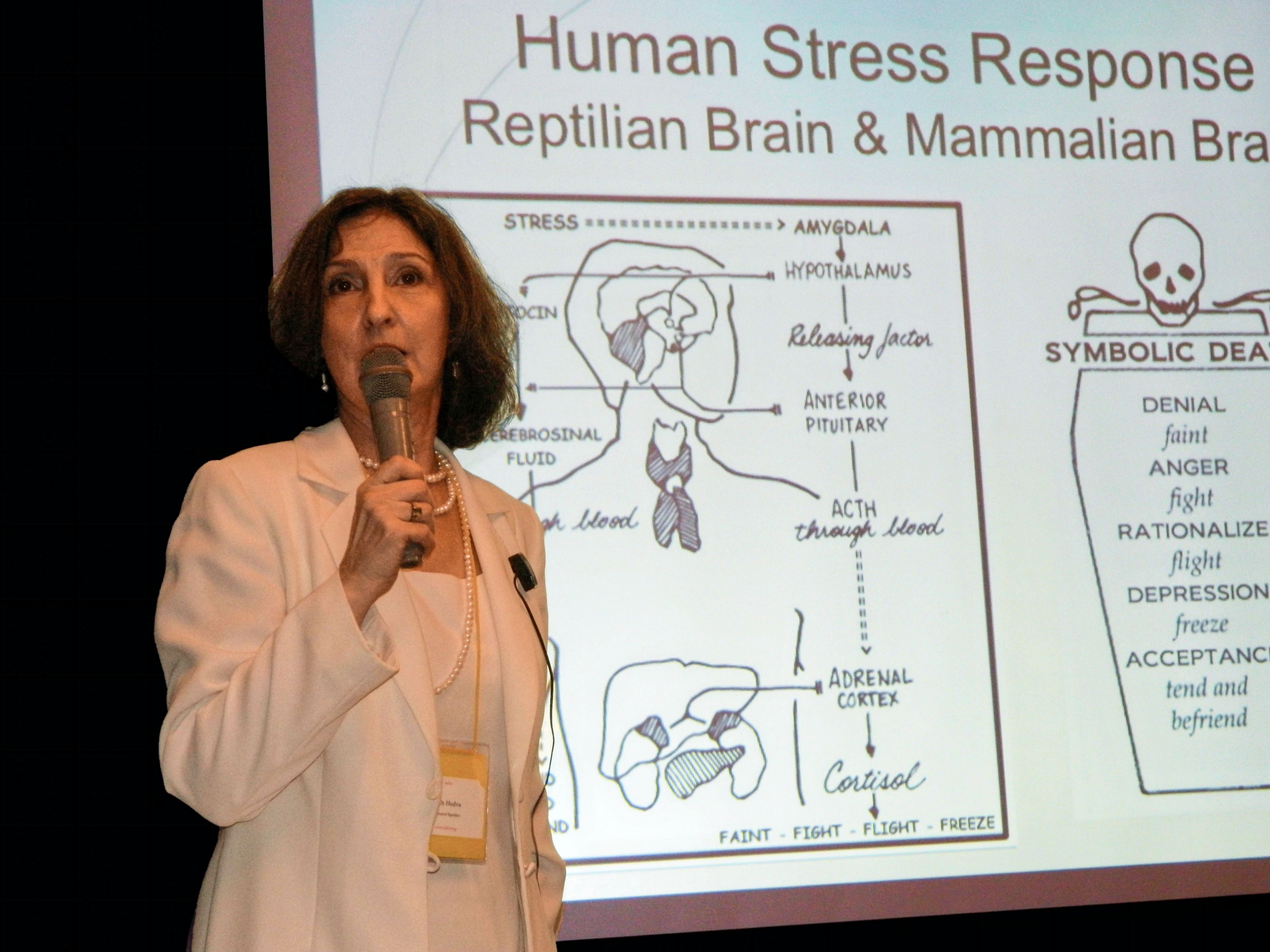 Dr. Beth Hedva speaking on post-Fukushima tsunami-nuclear disaster, Japan, 2012